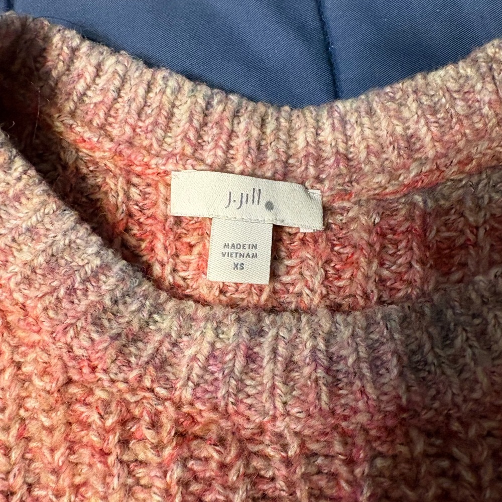 J. Jill Multicolor Ribbed Knit Sweater - Picture 2 of 2